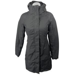 The North Face Black Long Sleeve Hooded Hoodie Trench Parka Coat Jacket Size XS
